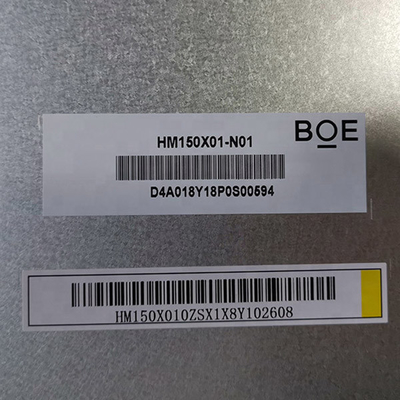 BOE ইন্ডাস্ট্রিয়াল 1024x768 15 ইঞ্চি ডিসপ্লে HM150X01-N01 20 পিন LVDS TFT LCD স্ক্রীন