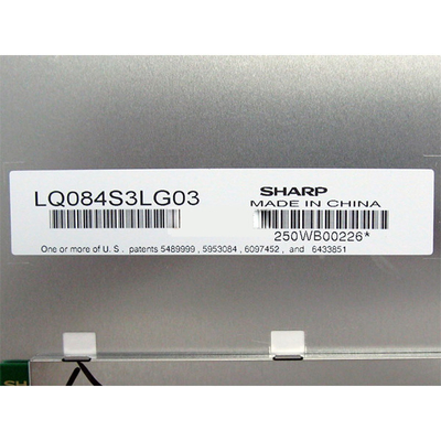 8.4 ইঞ্চি LQ084S3LG03 WLED Lcd স্ক্রিন প্যানেল LVDS ইন্ডাস্ট্রিয়াল LCD ডিসপ্লে