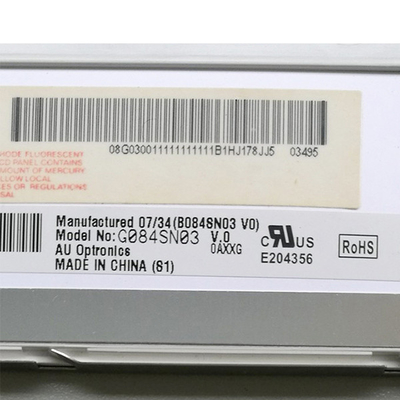 AUO-এর জন্য G084SN03 V0 নতুন অরিজিনাল 8.4 ইঞ্চি SVGA 800(RGB)×600 TFT LCD ডিসপ্লে