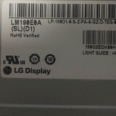 19.0 ইঞ্চি LVDS 30 পিন ইন্টারফেস LCD প্যানেল ডিসপ্লে LM190E0A-SLD1 LG ডিসপ্লে RGB 1280X1024