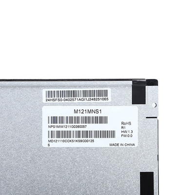 M121MNS1 R1 12.1 ইঞ্চি ইন্ডাস্ট্রিয়াল LCD প্যানেল ডিসপ্লে RGB 800X600 SVGA 82PPI 450 Cd/M2 LVDS ইনপুট