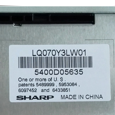 LQ070Y3LW01 7.0 ইঞ্চি TFT LCD স্ক্রীন RGB 800x480 শিল্প সরঞ্জামের জন্য