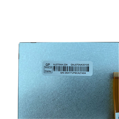 Lcd প্যানেলের জন্য 1024*600 LVDS কেবল এবং কন্ট্রোলার বোর্ড সহ NJ070NA-23A Innolux 7 ইঞ্চি TFT LCD স্ক্রিন