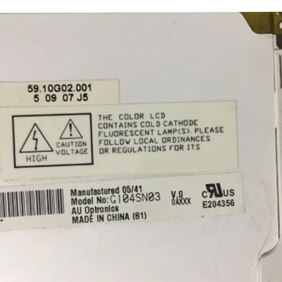 G104SN03 V.0 10.4 ইঞ্চি LCD মডিউল 800*600 শিল্প প্রদর্শনের জন্য উপযুক্ত