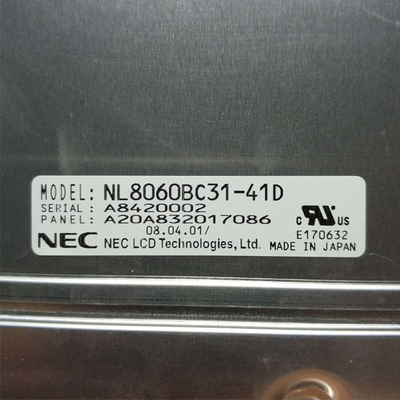 12.1 ইঞ্চি 82ppi lcd স্ক্রিন NL8060BC31-41D তীক্ষ্ণ জন্য শিল্প tft Lcd প্যানেলের জন্য