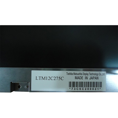 LTM12C275C তোশিবা LCD স্ক্রীন 250cd/m2 সমান্তরাল RGB 30 পিন সংযোগকারী