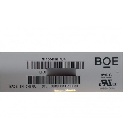 BOE উল্লম্ব স্ট্রাইপ 15.6 lcd প্যানেল NT156WHM-N34 30 পিন LCD ল্যাপটপ স্ক্রীন