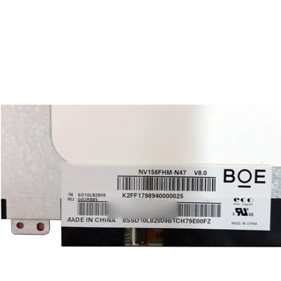 BOE ভার্টিক্যাল স্ট্রাইপ 15.6 lcd প্যান NV156FHM-N47 LCD ল্যাপটপ স্ক্রীন