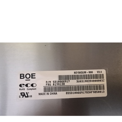 BOE ভার্টিক্যাল স্ট্রাইপ 15.6 ইঞ্চি LCD প্যানেল NE156QUM-N66 40 পিন ল্যাপটপ স্ক্রীন
