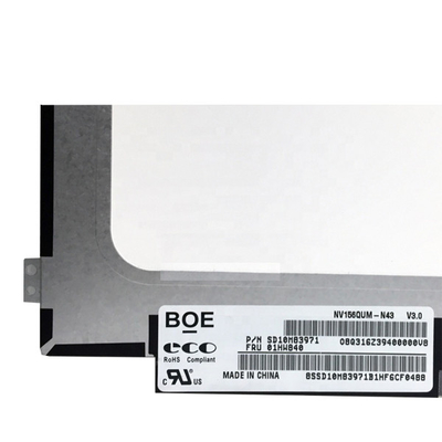 BOE উল্লম্ব স্ট্রাইপ 15.6 ইঞ্চি LCD প্যানেল NV156QUM-N43 ল্যাপটপ LCD স্ক্রিন
