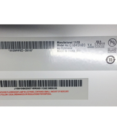 10.4in 800(RGB)×600 auo tft lcd ডিসপ্লে প্যানেল G104SN03 V4 শিল্পের জন্য