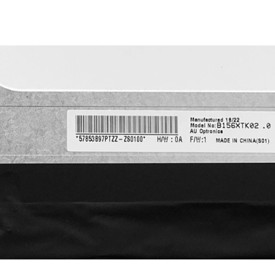 AUO উল্লম্ব স্ট্রাইপ 15.6 ইঞ্চি LCD প্যান B156XTK02.0 1920*1080 40 পিন