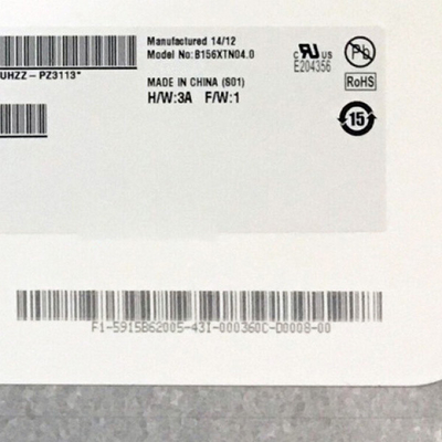 AUO উল্লম্ব স্ট্রাইপ 15.6 ইঞ্চি LCD প্যান B156XTN04.0 30PINS