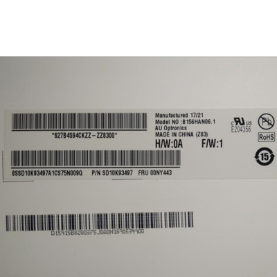 AUO উল্লম্ব স্ট্রাইপ 15.6 ইঞ্চি LCD প্যান B156HAN06.1 HW0A 1920*1080 141PPI