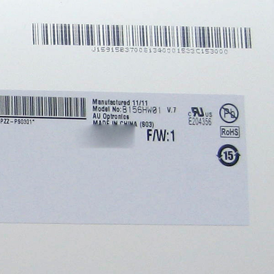 AUO B156HW01 V7 15.6 ইঞ্চি ল্যাপটপ LCD প্যানেল 1920*1080 141PPI 40 পিন 270cd/M2