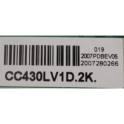 CC430LV1D LCD স্ক্রীন ডিসপ্লে প্যানেল 43&quot; RGB 1920×1080 FHD 51PPI