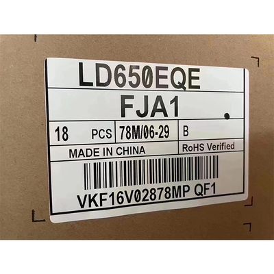 65.0 ইঞ্চি LCD স্ক্রীন ডিসপ্লে প্যানেল RGB 3840×2160 LD650EQE-FJA1