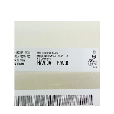 1200x1920 MIPI ইন্টারফেস 45 পিন 8 ইঞ্চি TFT LCD স্ক্রীন ডিসপ্লে B080UAN01.4