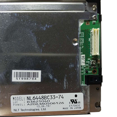 NL6448BC33-74 LCD ডিসপ্লে স্ক্রীন প্যানেল 10.4 ইঞ্চি 640(RGB)*480 শিল্পের জন্য