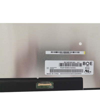 BOE স্লিম 30pins Edp ল্যাপটপ Lcd Led ডিসপ্লে স্ক্রীন NV140FHM-N63 14.0 ইঞ্চি Asus Ux433 এর জন্য