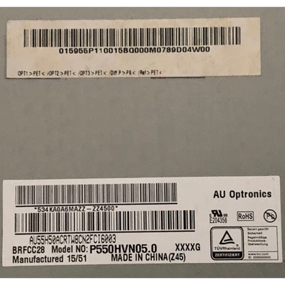 P550HVN05.0 55.0 ইঞ্চি এলসিডি স্ক্রীন ডিজিটাল সাইনেজ প্যানেলের জন্য নতুন এলসিডি ডিসপ্লে