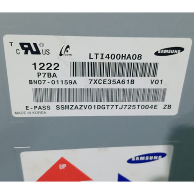 ডিজিটাল সাইনেজের জন্য 40.0 ইঞ্চি Samsung LCD স্ক্রিন প্যানেল LTI400HA08-V