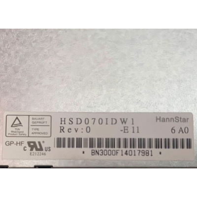 স্বয়ংচালিত প্রদর্শনের জন্য HSD070IDW1-E11 7.0 ইঞ্চি LCD স্ক্রীন ডিসপ্লে প্যানেল