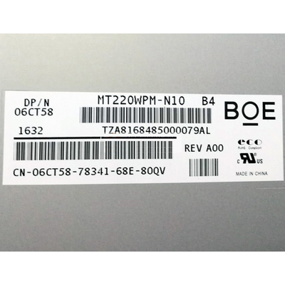 BOE 22.0 ইঞ্চি LCD স্ক্রিন EV220WPM-N10 রেজোলিউশন 1680*1050 lvds 30pins LCD প্যানেল