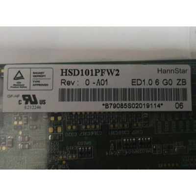 10.1 ইঞ্চি এলসিডি প্যানেল HSD101PFW2-A01 সমর্থন 1024 * 600 রেজোলিউশন এলসিডি স্ক্রিন