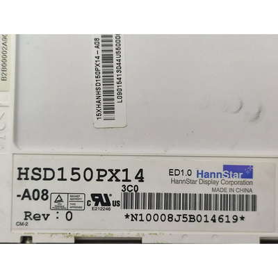 HSD150PX14-A08 এলসিডি স্ক্রিন প্যানেল এলসিডি ডিসপ্লে 15.0 ইঞ্চি 60Hz ট্রান্সমিসিভ
