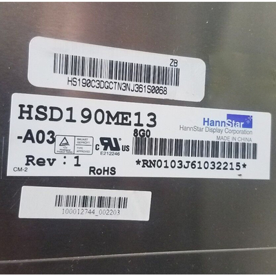 HSD190ME13-A03 19.0 ইঞ্চি এলসিডি স্ক্রিন ডিসপ্লে প্রতিস্থাপন RGB 1280×1024 SXGA 86PPI