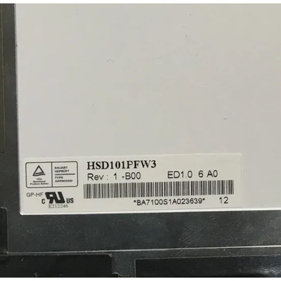 10.1 ইঞ্চি এলসিডি স্ক্রিন মডেল HSD101PFW3-B00 1024*600 এলসিডি ডিসপ্লে প্যানেল