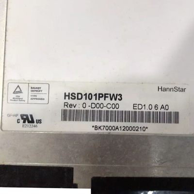 10.1 ইঞ্চি এলসিডি প্যানেল মডিউল HSD101PFW3-D00-C00 1024*600 এলসিডি স্ক্রিন প্রদর্শন