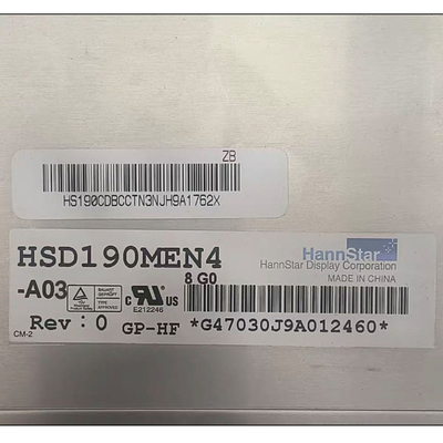 19.0 ইঞ্চি HSD190MEN4-A03 30 পিন এলসিডি স্ক্রিন প্রদর্শন