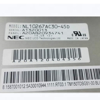 15.0 ইঞ্চি NL10276AC30-45D LED ড্রাইভার সহ টিএফটি এলসিডি প্যানেল