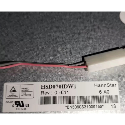 HSD070IDW1-C00 এলসিডি প্যানেল মডিউল 7.0 ইঞ্চি 800 * 480 টিএফটি এলসিডি স্ক্রিন প্রদর্শন