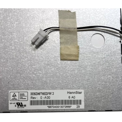 7.0 ইঞ্চি 60 পিন HSD070IDW2-A00 টিএফটি এলসিডি প্যানেল প্রদর্শন এলসিডি স্ক্রিন মনিটর