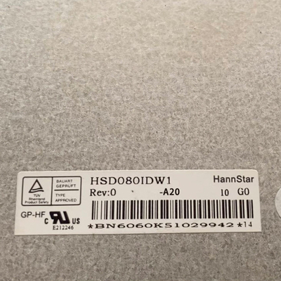 HSD080IDW1-A20 এলসিডি ডিসপ্লে স্ক্রিন 8.0 ইঞ্চি 800 * 480 এলসিডি প্যানেল মডিউল