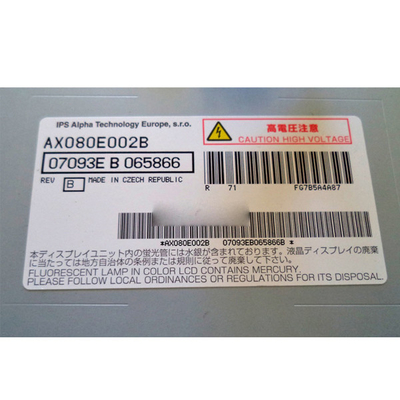 32.0 ইঞ্চি AX080E002B 12.0V টাইপ টিএফটি এলসিডি স্ক্রিন