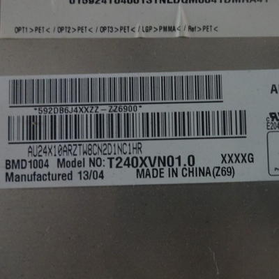 30 পিন সংযোগকারী T240XVN01.0 AUO এর জন্য এলসিডি ডিসপ্লে