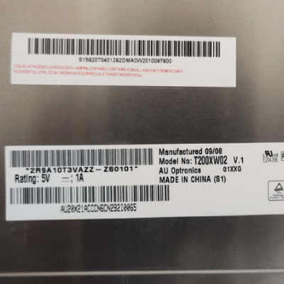 T200XW02 V1 LCD 30 পিন 78PPI ডিসপ্লে প্যানেল