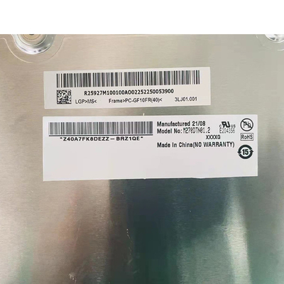 উচ্চ উজ্জ্বলতা 70 পিন M270DTN01.2 12.0V টাইপ টিএফটি এলসিডি ডিসপ্লে