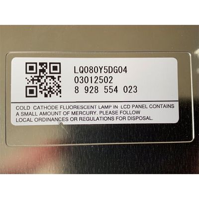 LQ080Y5DG04 এলসিডি স্ক্রিন ডিসপ্লে 8.0 ইঞ্চি 800 * 480 এলসিডি প্যানেল
