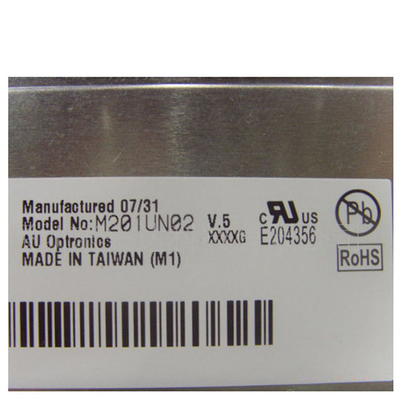 M201UN02 V5 AUO এর জন্য 1600*1200 TFT LCD প্যানেল