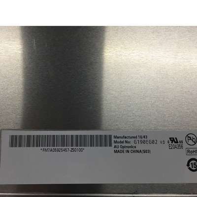 নতুন Origing G190EG02 V0 19.0 ইঞ্চি এলসিডি ইন্ডাস্ট্রিয়াল স্ক্রিন