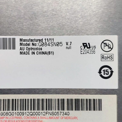 ইন্ডাস্ট্রিয়াল G084SN05 V7 8.4 ইঞ্চি 60Hz LCD স্ক্রিনের জন্য