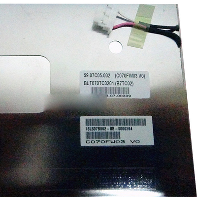 AUO C070FW03 V0 7.0 ইঞ্চি 30 পিন TFT LCD স্ক্রিনের জন্য