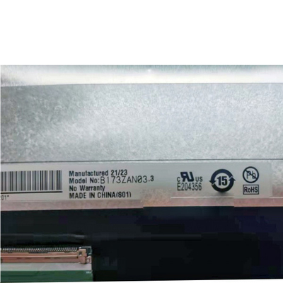 B173ZAN03.3 AUO এর জন্য 17.3 ইঞ্চি 40 পিন TFT এলসিডি প্যানেল