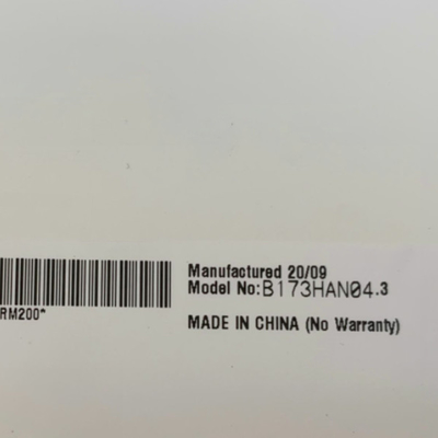 B173HAN04.3 আকার 17.3 ইঞ্চি 127PPI 16.7M এলসিডি স্ক্রিন