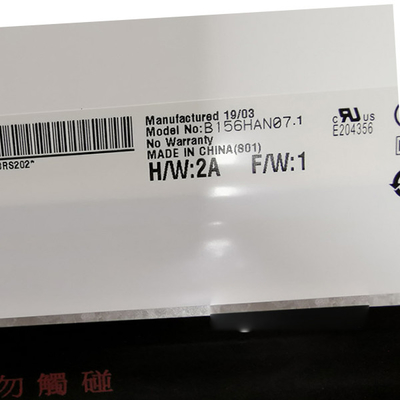 RGB উল্লম্ব বার B156HAN07.1 1920*1080 টিএফটি এলসিডি মডল